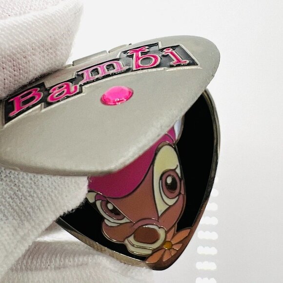 Bambi Heart Locket Hinged Disney Pin DLRP Disneyland Resort Paris Trading RARE - Picture 2 of 8